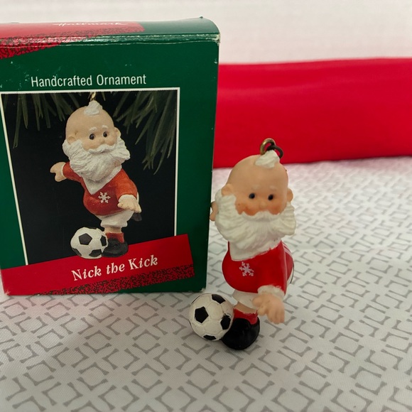 Santa Soccer Ornament - Picture 1 of 2